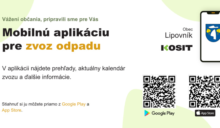 Mobilná aplikácia zvoz odpadu