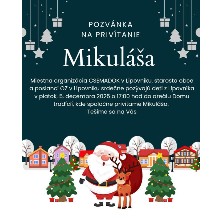 Menšia fotka pre článok POZVÁNKA NA PRIVÍTANIE MIKULÁŠA - MEGHÍVÓ A MIKULÁS ÉRKEZÉSÉRE