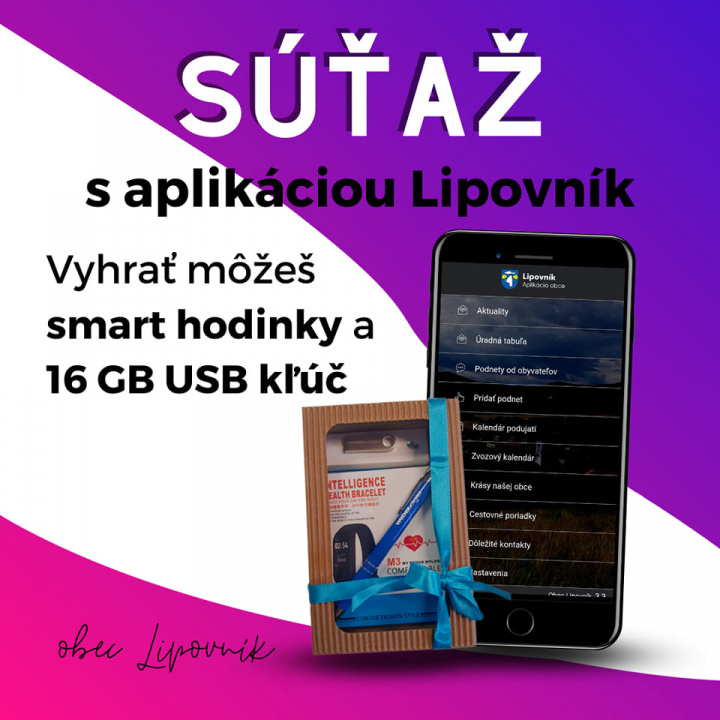 SÚŤAŽ o smart hodinky a 16 GB USB kľúč s našou aplikáciou.