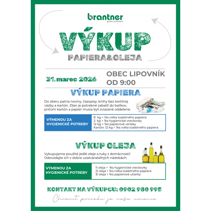 Menšia fotka pre článok Výkup papiera a olejov