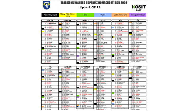 Fotka pre článok ZBER KOMUNÁLNEHO ODPADU Z DOMÁCNOSTÍ ROK 2026
